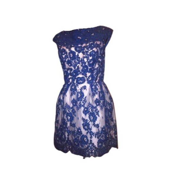 Luxury Designer Couture Glamour Runway Lace Evening Cocktail Prom Party Dress NW - Picture 6 of 16